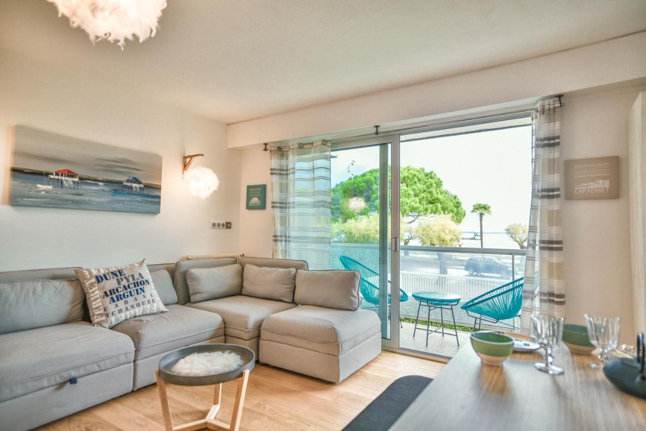 Superbe Studio En 1Ere Ligne En Plein Coeur D'아르카숑 외부 사진